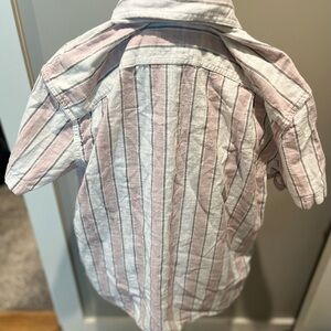 Short sleeve dress shirt linen